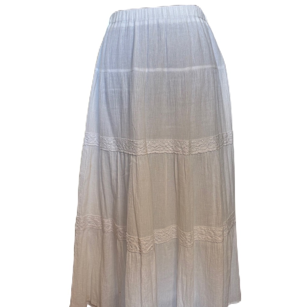 Elementz White A-Line Skirt